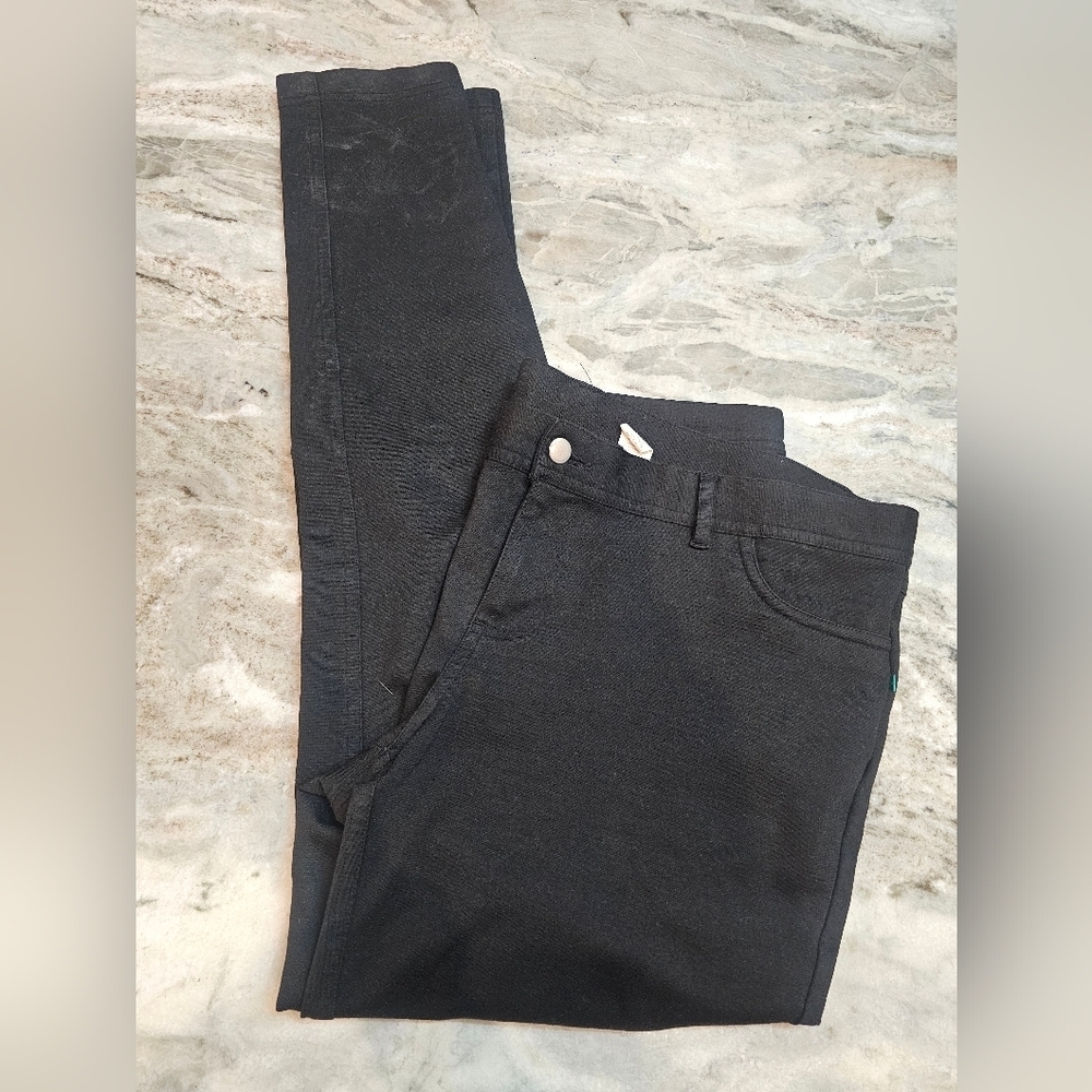 XL Black Jeggings Pants Women’s Stretch Ankle Skinny 28” Inseam